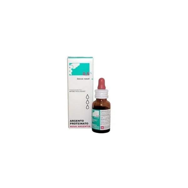 Nova Argentia Argento Proteinato 0,5% Gocce Nasali e Auricolari 10 ml