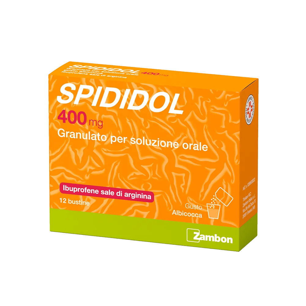 Spididol 400 mg Granulato Per Soluzione Orale Aroma Albicocca 12 bustine