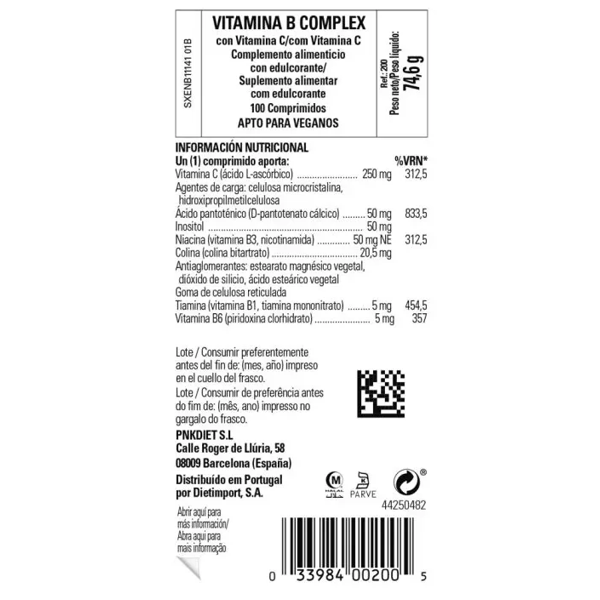 Solgar B-COMPLEX + VIT. C 100 tabletten