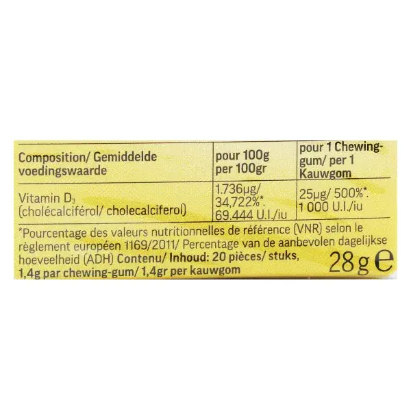 Lemon Pharma Immungum Vitámina D3 20 gominolas