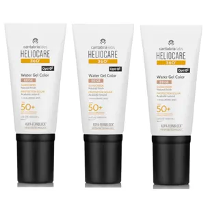 Heliocare 360 Color Water Gel Beige SPF50+ 3x50 ml