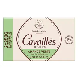 Rogé Cavaillès Savon Surgras Extra Doux Amande Verte Lot de 2 x 250g