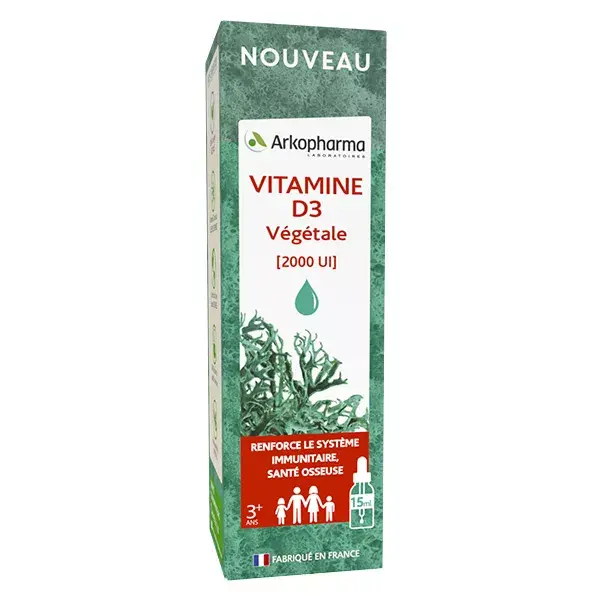 Arkopharma Vitamine D3 Végétale 2000 UI 15ml