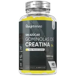 WeightWorld Sugar-Free Creatine Gummies Lemon Flavor 5000mg 90 units