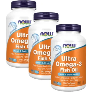 Now Foods Ultra Omega-3 1000mg 3x180 Pearls