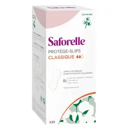 Saforelle Protège-Slips Classique Coton Bio 30 unités