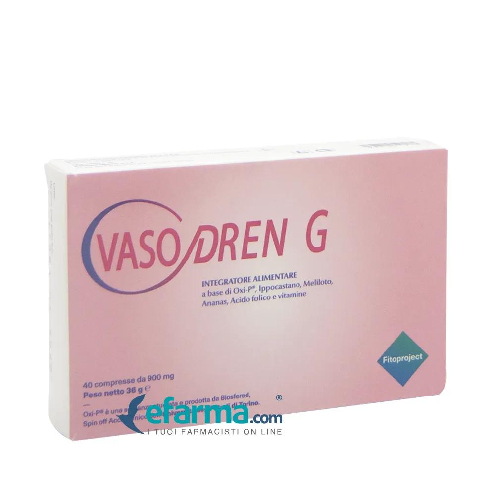 Vasodren G Integratore Microcircolo 40 Compresse 500 mg