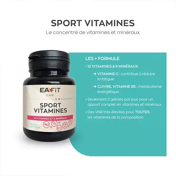 EAFIT deportes 60 cápsulas de vitaminas