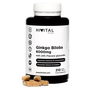 Hivital Ginkgo Biloba 6000 mg 210 Capsules
