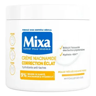 Mixa Crema Idratante Anti-Macchie con Niacinamide e Vitamina C 400 mL