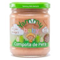 Yammy Tarrito Compota Pera con Omega 3 100% Ecológico 195 gr
