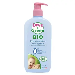 Love & Green Eau Micellaire Nettoyante Bio 500ml