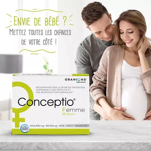 Cuadro de mujer Granions Conceptio de 30 cpsulas y 30 cpsulas