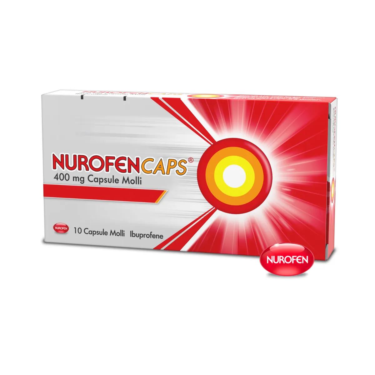 Nurofencaps 400 mg Ibuprofene 10 Capsule Molli