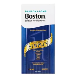 Bausch & Lomb Contactologie Boston Simplus Solution Multifonctions Lentilles Rigides 120ml