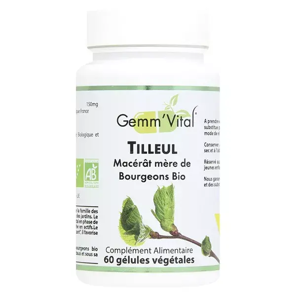 Vit'all+ Gemm'Vital Tilleul Bio 60 gélules végétales