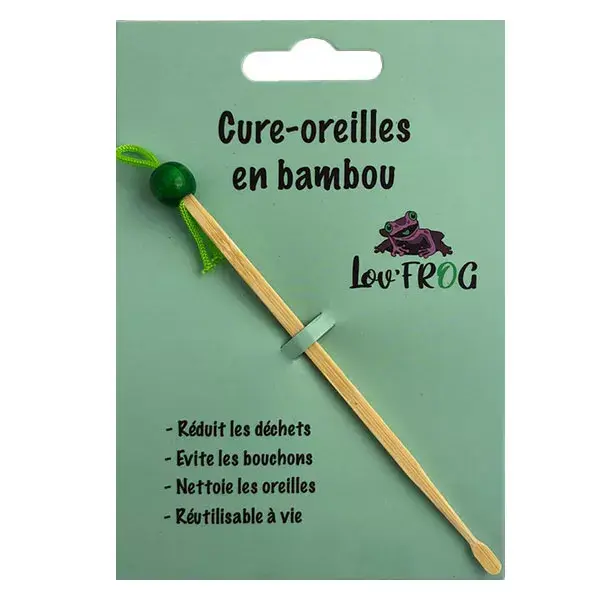 Lov'FROG Higiene del Oído Bastón de Bambú