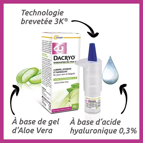 Dacryo Hydratation des Yeux Secs & Fatigués 10ml