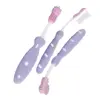 Nuby Set Evolutif Brosse à Dents Violet +3 mois