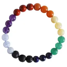 Nildor Bracelet Diffuseur d'Huiles Essentielles Enfant Taille Ajustable 7 Chakras