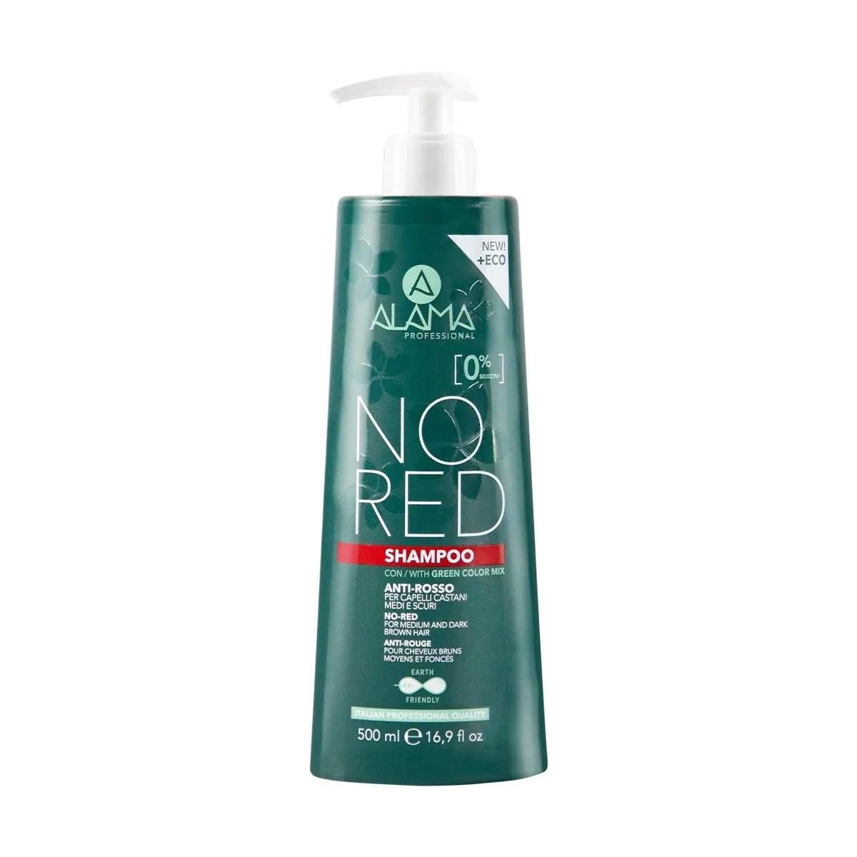 Alama No Red Shampoo Antirosso Per Capelli Castani Medi e Scuri 500 ml