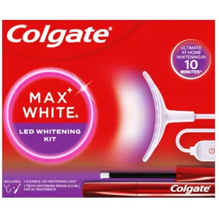 Kit LED Colgate Max White + Sérum de blanchiment des dents