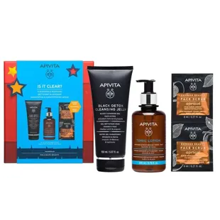 Apivita Facial Cleanser 150 ml + Toner 200 ml + Exfoliating Mask 2 units