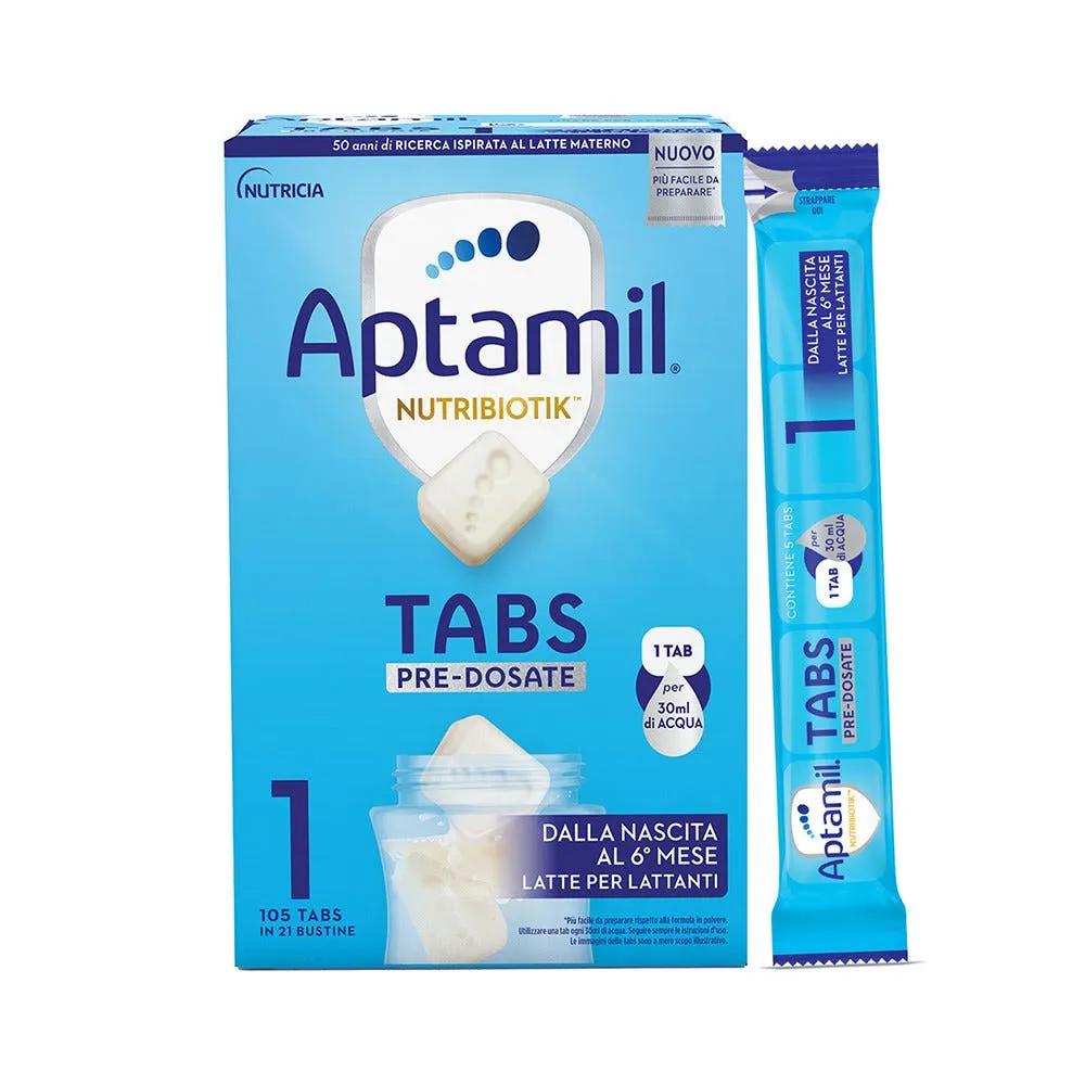 Aptamil TABS 1 Latte di Partenza in Tabs Predosate, dalla Nascita al 6° mese, 21 bustine