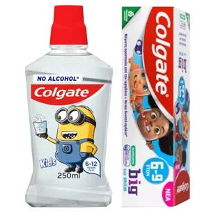 Colgate Dentifrice Enfant 50 ml + Rince-bouche Minions 250 ml