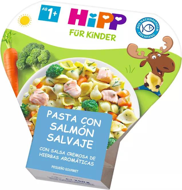 HiPP Pasta con Salmón y Salsa de Hierbas Aromáticas +1 Año 250 gr