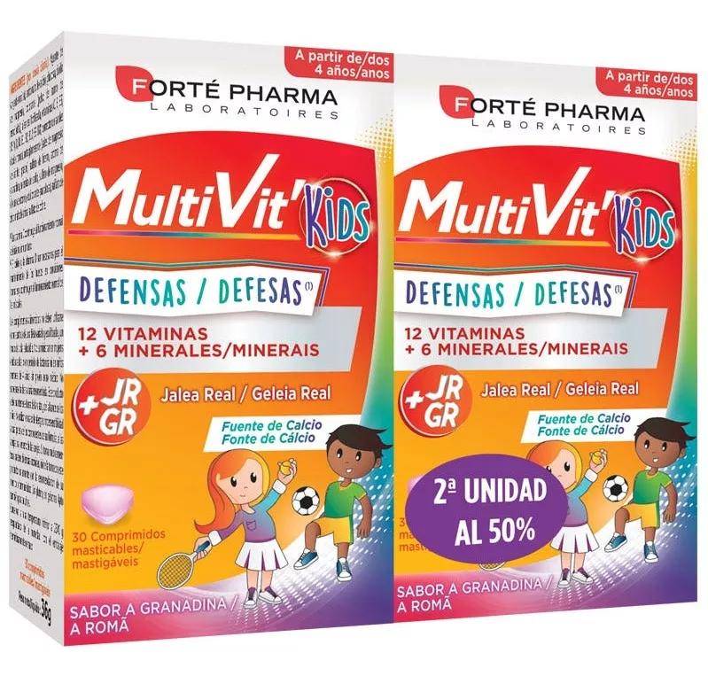 Comprimidos Forté Pharma Multivit Junior 2x30