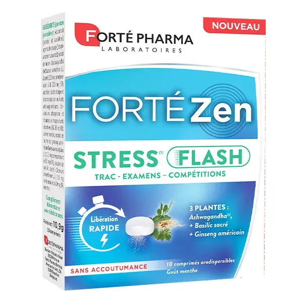 Forté Pharma Forté Zen Stress Flash Ashwagandha 10 comprimés orodispersibles