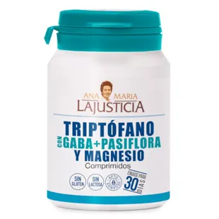 Ana María Lajusticia Tryptophane avec Gaba + Passiflore et Magnésium 60 Comprimés