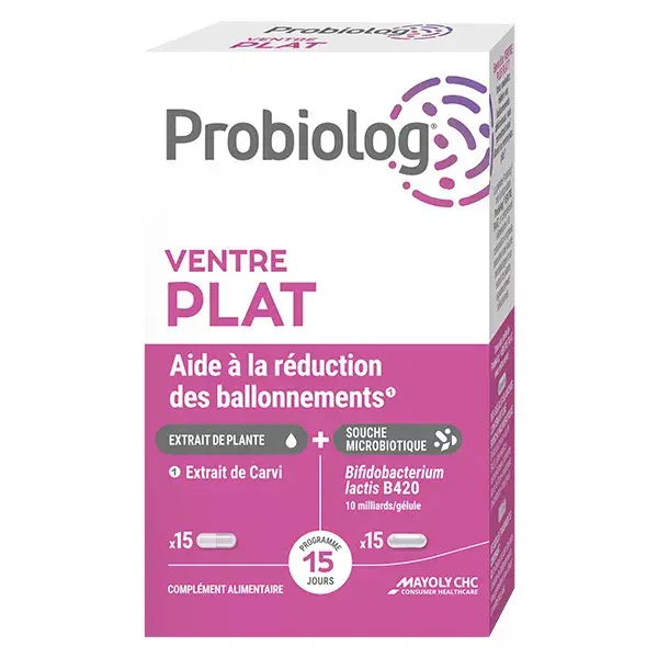 Mayoly CHC Probiolog Ventre Plat 30 gélules