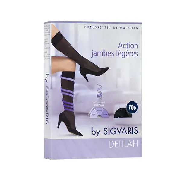 Sigvaris Delilah 70D Chaussettes de Maintien Normal Taille 1 Marine