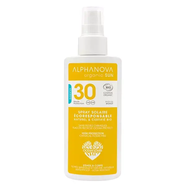 Alphanova Organic Sun Spray for Children SPF30 125ml 