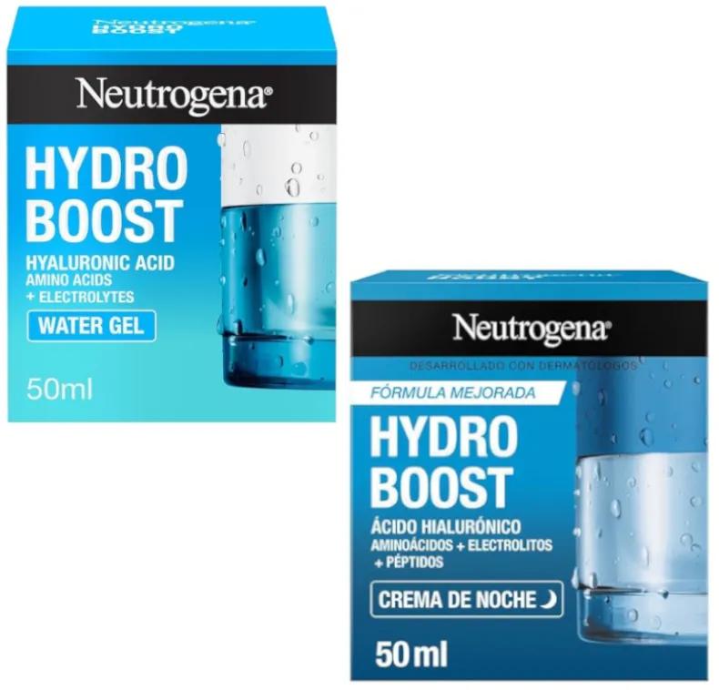 Neutrogena Hydro Boost Gel Eau Visage 50 ml + Crème de Nuit 50 ml