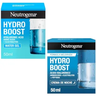 Neutrogena Hydro Boost Facial Gel de Agua 50 ml + Crema Noche 50 ml