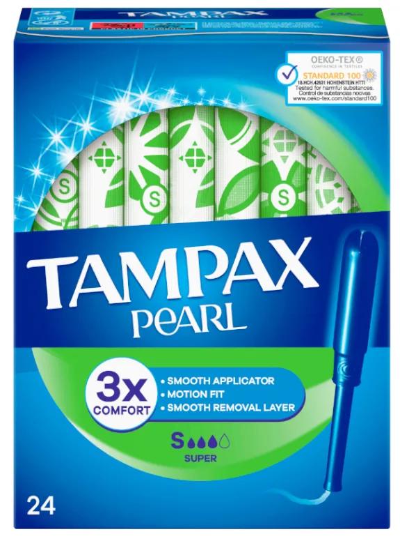 Tampax Pearl Super Tampons 24 unités