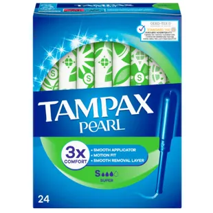 Tampax Pearl Super Tampons 24 count