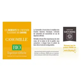 Dayang Infusion Camomille Bio 20 sachets