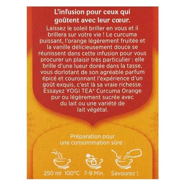 Yogi Tea Turmeric Orange 17 Sachets