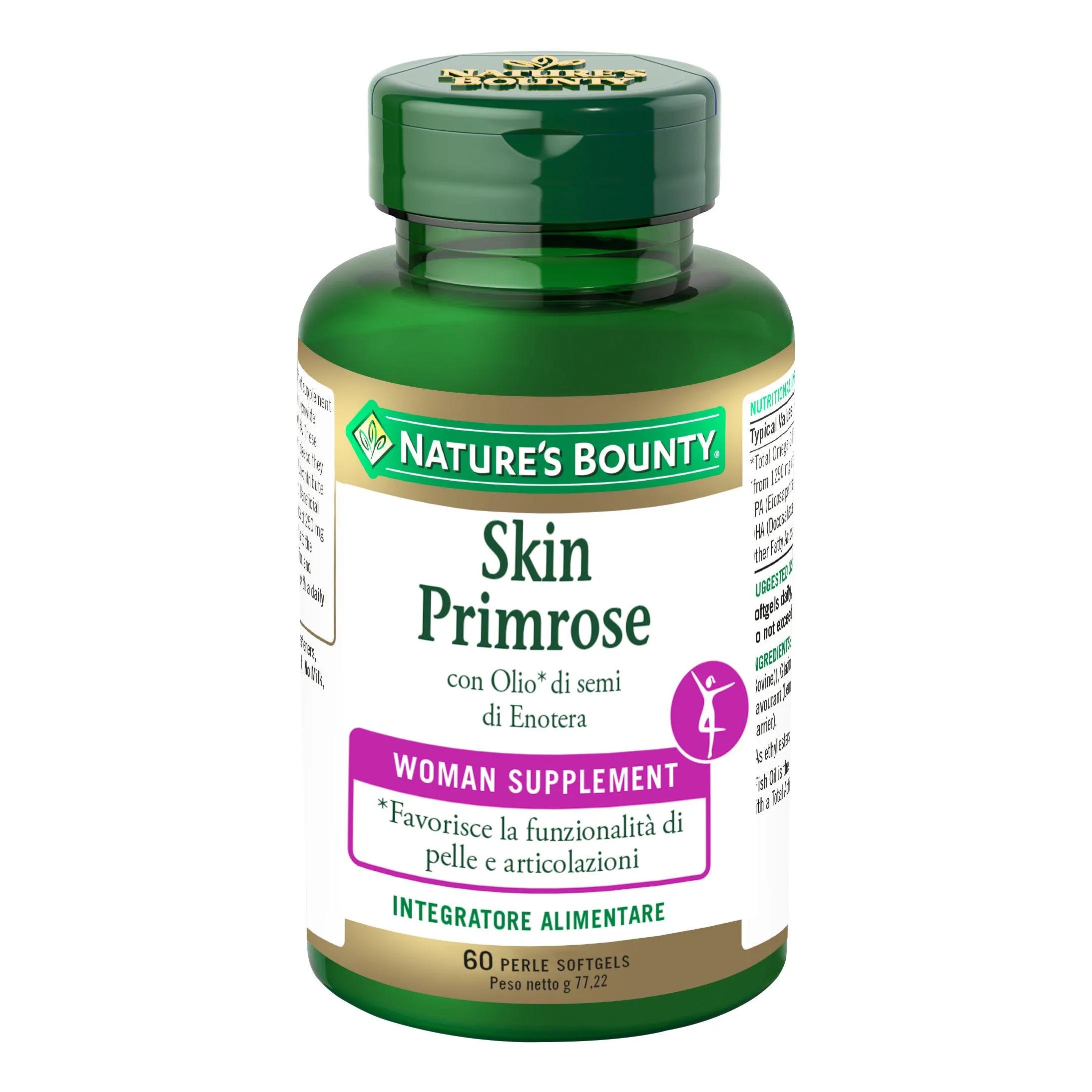 Nature's Bounty Skin Primrose Integratore Pelle e Articolazioni 60 Perle