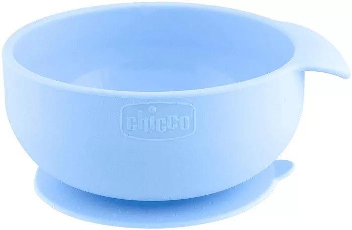 Chicco Bol con Ventosa Silicona +6m Azul 1 ud