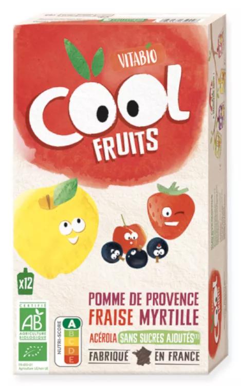 Vitabio Cool Fruits Appel, Aardbei en Bosbessen 12x90 gr