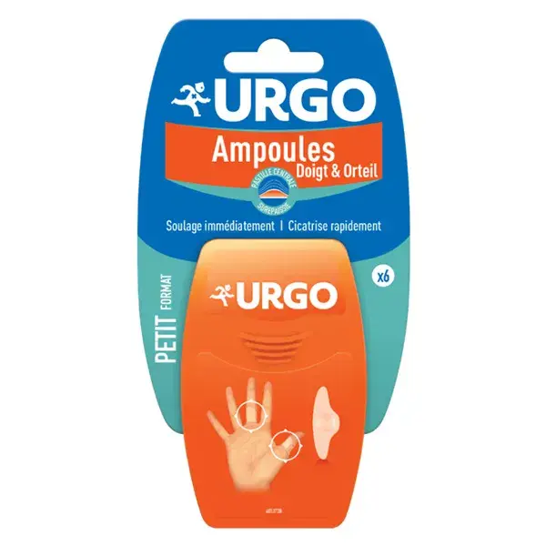 Bulbos de Urgo apsitos del dedo del dedo del pie caja 6
