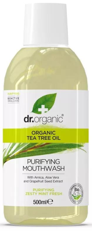 Dr.Organic Tea Tree Bain de Bouche Bio 500 ml