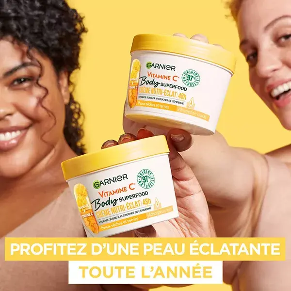Garnier Body Superfood Crème nutri-éclat Mangue et Vitamine C 380ml