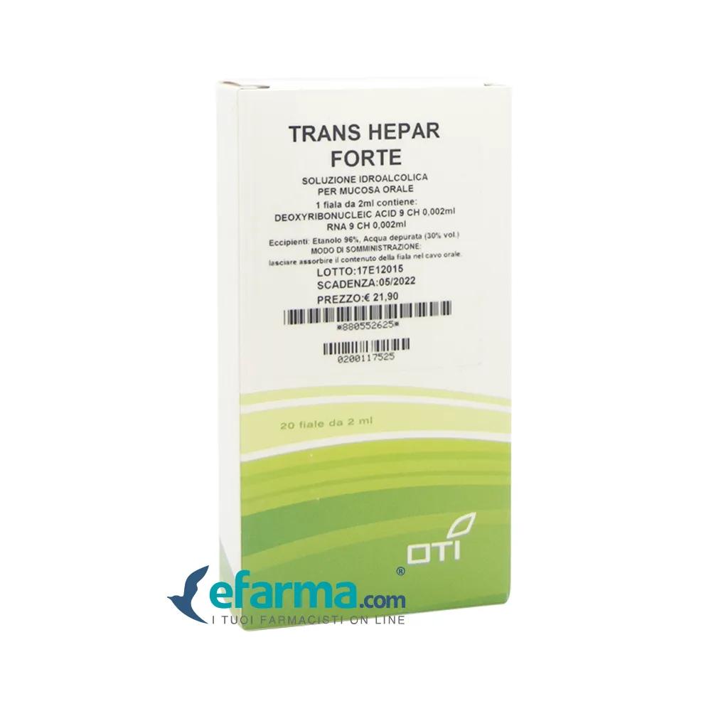 Oti Trans Hepar Forte Medicinale Omeopatico 20 Fiale Idroalcoliche