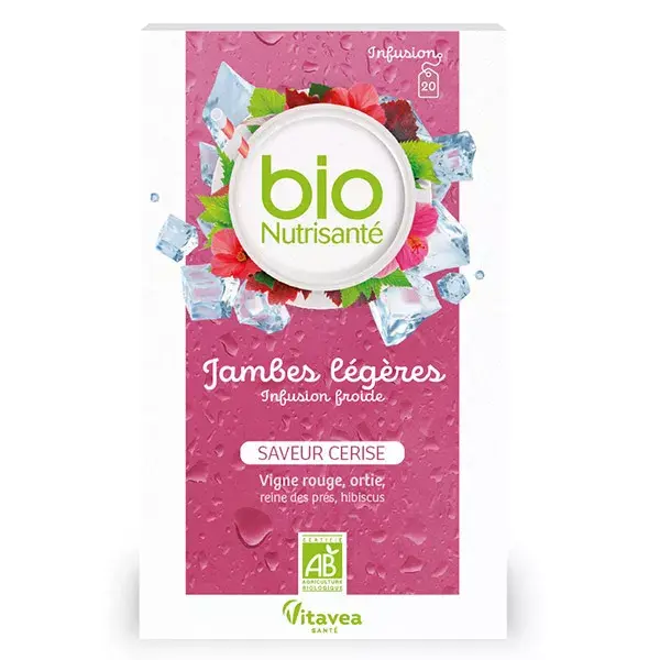 Nutrisanté Infusion Bio legs light aroma cherry 20 bags